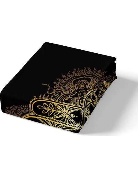 Juego de Ropa de Cama Rey Castle Fairy Mano Dorada 3 Piezas