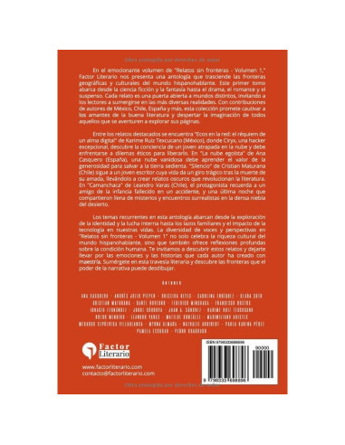 Relatos sin fronteras: Una antología de narradores hispanohablantes (Spanish Edition)