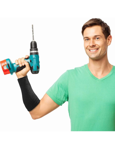 Mangas de Protección para Brazos HPPE - 2 Pares Resistentes a Cortes y Calor