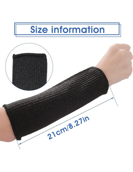Mangas de Protección para Brazos HPPE - 2 Pares Resistentes a Cortes y Calor
