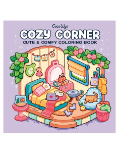 Cozy Corner: Coloring Book for Adults and Kids (Cozy Spaces Coloring)