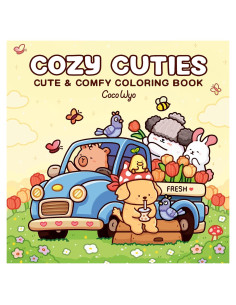Cozy Cuties: Coloring Book for Adults and Kids (Cozy Spaces Coloring)