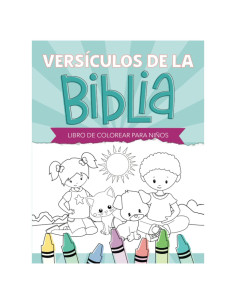 Versículos de la Biblia: Libro de colorear para niños (Spanish Edition)