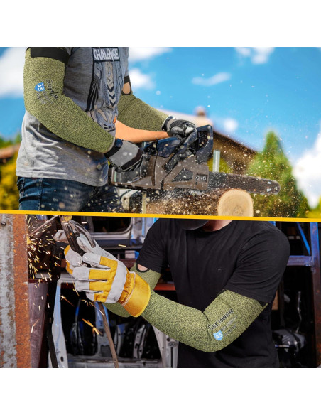 Mangas Resistentes a Cortes Schwer ANSI A5 2 Pares 45.72 cm