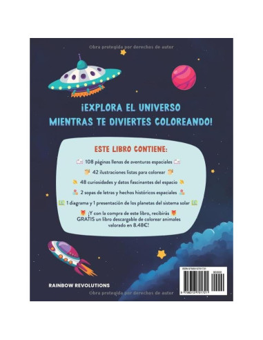Viaje Estelar. Descubre y Colorea el Espacio: Libro Educativo de Colorear para Niños y Niñas. (Spanish Edition)