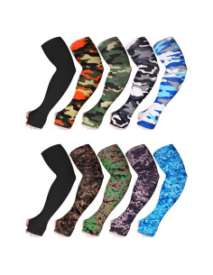 10 Pares Mangas Unisex Bememo para Brazos Protección UV