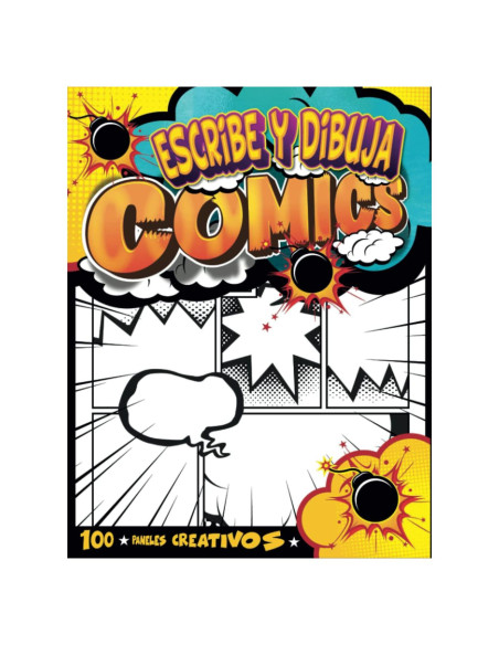 Cuaderno de Cómics para Dibujar - 100 Plantillas Creativas