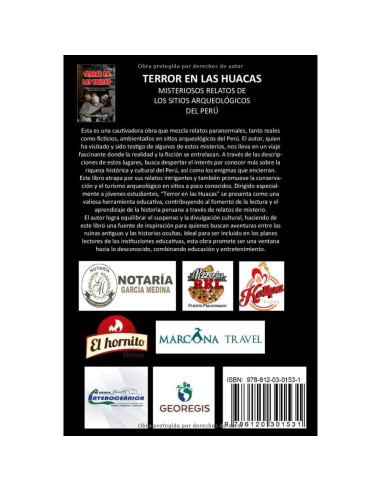Terror en las Huacas: Misteriosos Relatos de los Sitios Arqueológicos del Perú (Spanish Edition)