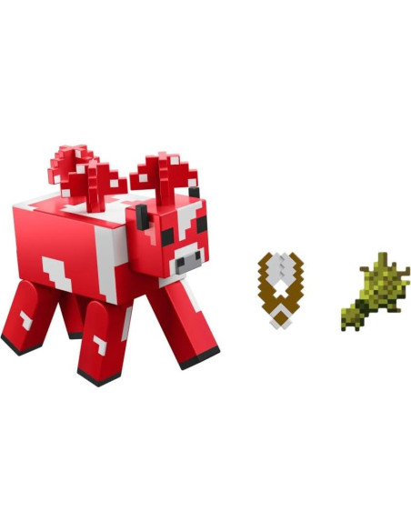Figura de acción hongo Mattel Minecraft 8.25 cm para niños 6+