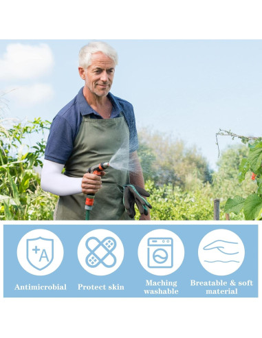 Mangas Protectores para Piel Delicada Janmercy - 9 Pares