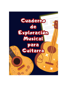 Cuaderno de Partituras para Guitarra 100 Páginas Tapa Blanda