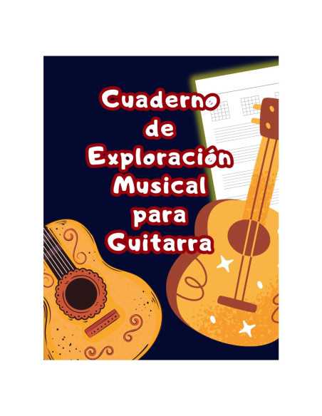 Cuaderno de Partituras para Guitarra 100 Páginas Tapa Blanda