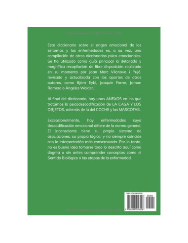 DICCIONARIO DE PSICODESCODIFICACIÓN: (BIODESCODIFICACIÓN. BIONEUROEMOCIÓN) (Spanish Edition)