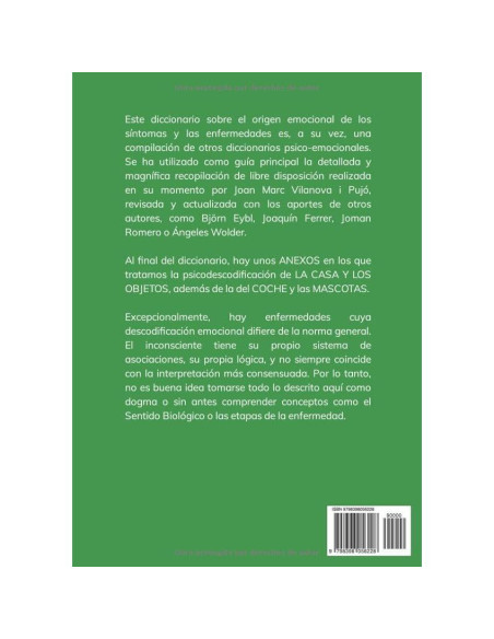 DICCIONARIO DE PSICODESCODIFICACIÓN: (BIODESCODIFICACIÓN. BIONEUROEMOCIÓN) (Spanish Edition)