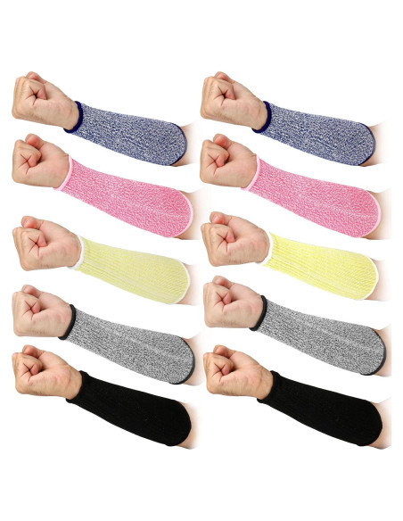 5 Pares Mangas Resistentes a Cortes Nivel 5 Fivenl 21cm