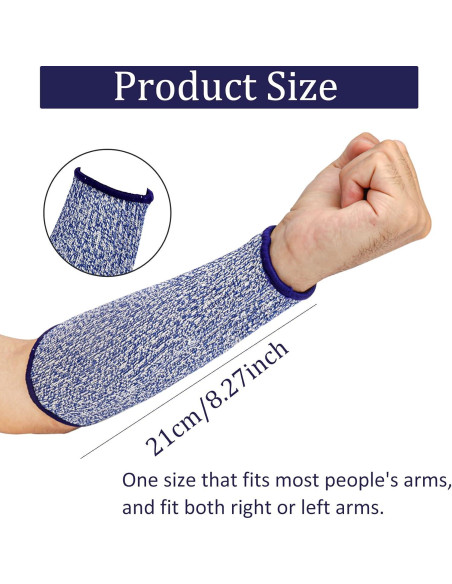 5 Pares Mangas Resistentes a Cortes Nivel 5 Fivenl 21cm