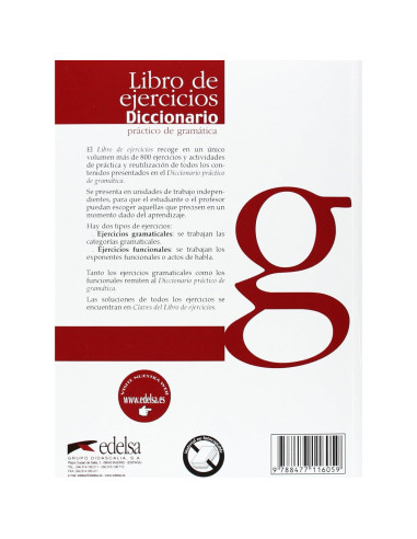 Diccionario práctico de la gramática - libro de ejercicios (Spanish Edition)