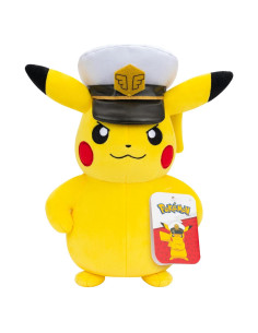 Peluche Capitán Pikachu 20 cm con Sombrero Especial