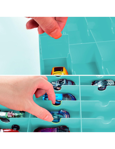 Organizador de juguetes FULLCASE 48 compartimentos azul