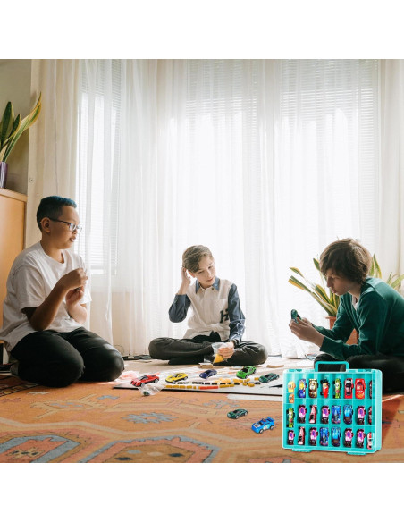 Organizador de juguetes FULLCASE 48 compartimentos azul