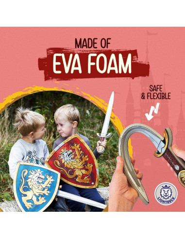 Liontouch Set Espadas y Escudos Caballero Noble 3-8 Años