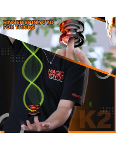 Yoyo MagicYoyo K2 Responsivo para Niños + 2 Guantes y Cuerdas 2