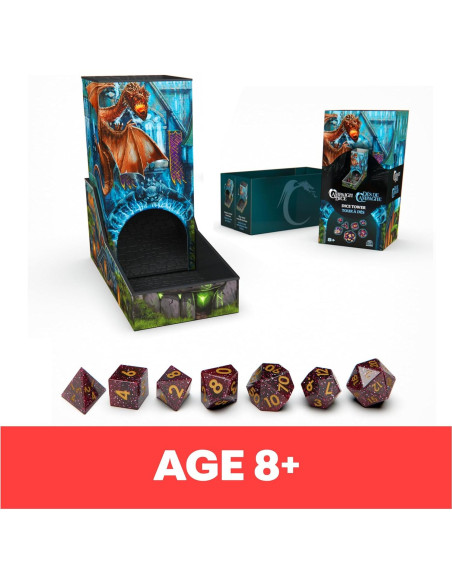 Torre de Dados de Campaña Spin Master 7 Dados RPG