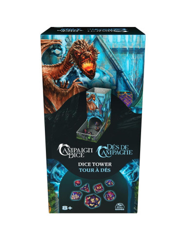 Torre de Dados de Campaña Spin Master 7 Dados RPG