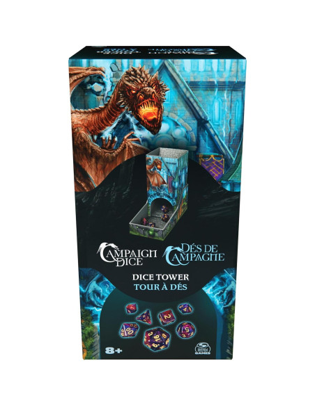 Torre de Dados de Campaña Spin Master 7 Dados RPG