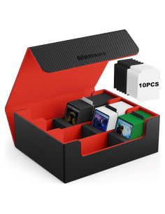 Caja de Cartas Mlikero 1800+ con Divisores y Cierre Magnético