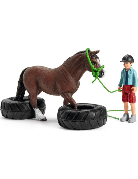 Set de Juego de Carrera de Agilidad de Pony Schleich 22 Piezas