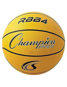 Balón de Baloncesto Champion Sports Tamaño 6 Amarillo