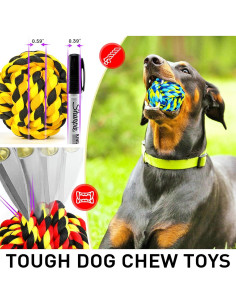 Juguetes para Perros SHARLOVY Paquete de 6 Indestructibles 2