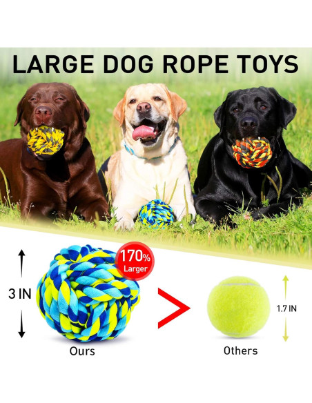 Juguetes para Perros SHARLOVY Paquete de 6 Indestructibles