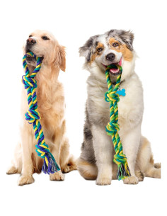 Juguete de Cuerda para Perros SHARLOVY Paquete de 2 45cm