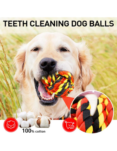 Juguetes para Perros SHARLOVY Paquete de 6 Indestructibles