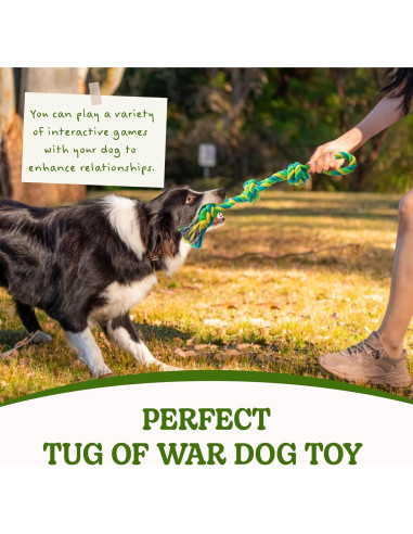 Juguete de Cuerda para Perros SHARLOVY Paquete de 2 45cm