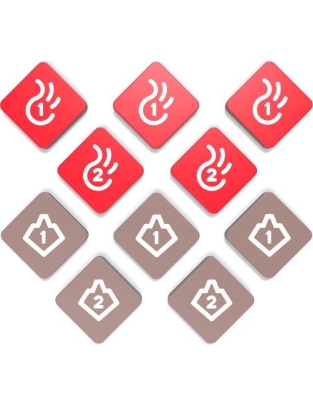 Expansión Sombras en Movimiento TeeTurtle Roca Fundida 2-6 Jugadores