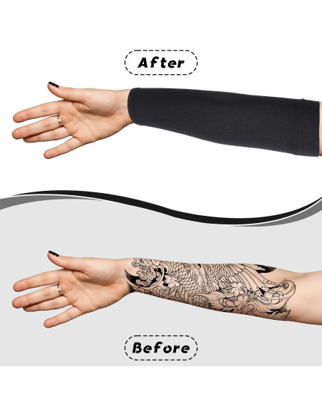 3 Pares Mangas de Tatuaje UV Hpmjz para Brazo Negro