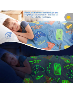 Manta de Juego Levens que Brilla en la Oscuridad 130x150 cm 2