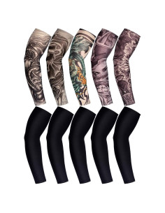 Mangas de Tatuaje UV Boao 20 Pcs para Hombres - Protección Solar