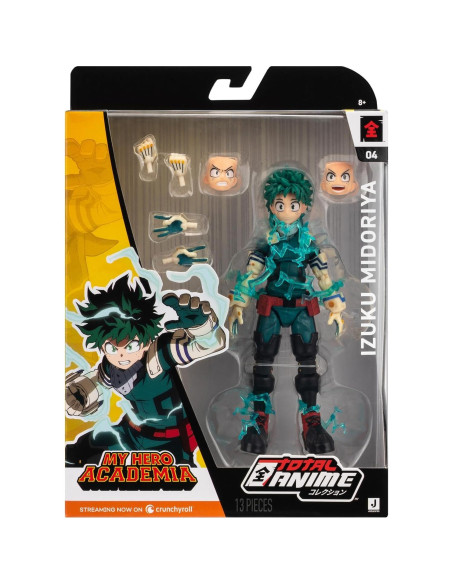 Figura Izuku Midoriya Total Anime 16.5 cm con accesorios