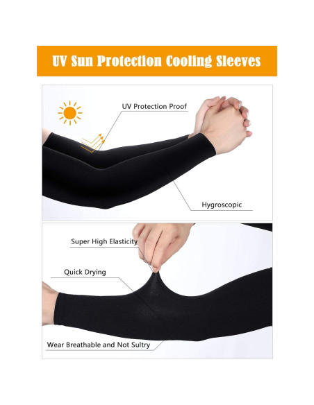 Mangas de Tatuaje UV Boao 20 Pcs para Hombres - Protección Solar