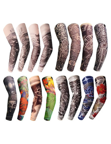 Mangas Enfriadoras para Tatuajes 6 PCS - Diseño Variado