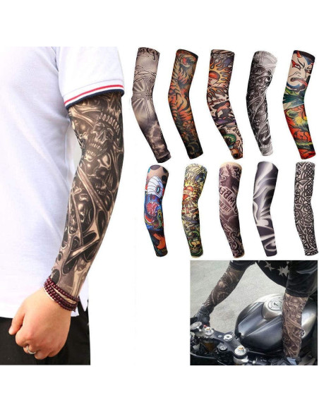 Mangas Enfriadoras para Tatuajes 6 PCS - Diseño Variado
