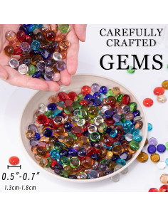 100 Gemas de Vidrio Meschett para Decoración Artística 2