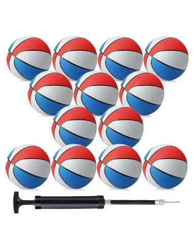 Jerify 12 Balones de Baloncesto Tamaño 7 con Bomba