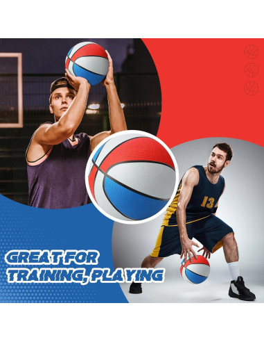 Jerify 12 Balones de Baloncesto Tamaño 7 con Bomba