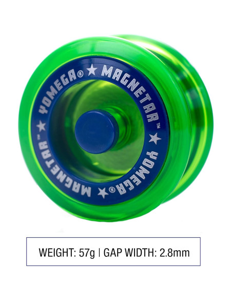 Yoyo Yomega Magnetar Verde Alto Rendimiento + 2 Cuerdas