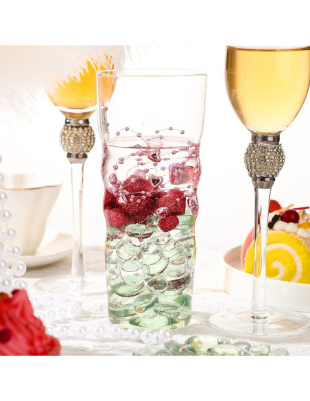 300 Canicas de Vidrio Planas Honeydak para Decoración